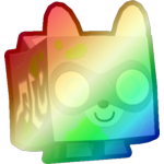 Shiny Rainbow Enchanted Raccoon