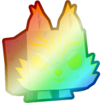 Shiny Rainbow Encrusted Wolf