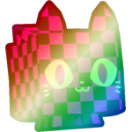 Shiny Rainbow Error Cat