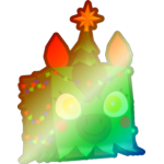 Shiny Rainbow Evergreen Unicorn