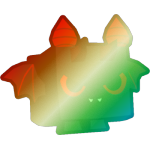 Shiny Rainbow Evil Bat