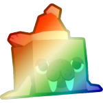 Shiny Rainbow Festive Walrus