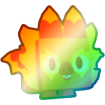 Shiny Rainbow Fire Bat