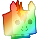 Shiny Rainbow Fire Horse