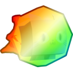 Shiny Rainbow Fireball Cat
