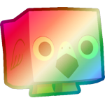 Shiny Rainbow Flamingo