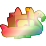Shiny Rainbow Flamingo Cat