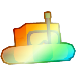 Shiny Rainbow Floatie Ducky