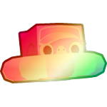 Shiny Rainbow Floatie Flamingo