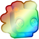 Shiny Rainbow Flower Panda