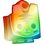 Shiny Rainbow Football Tiger