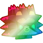 Shiny Rainbow Forged Hedgehog