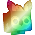 Shiny Rainbow Fortress Owl