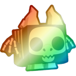 Shiny Rainbow Fossil Dragon