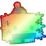 Shiny Rainbow Frost Axolotl