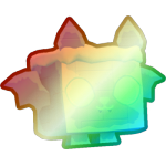 Shiny Rainbow Frostbyte Bat