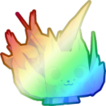 Shiny Rainbow Galaxy Fox