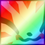 Shiny Rainbow Gargantuan Origami Kitsune