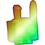 Shiny Rainbow Ghostly Bunny