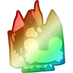 Shiny Rainbow Ghostly Fox