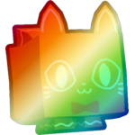 Shiny Rainbow Gingerbread Cat