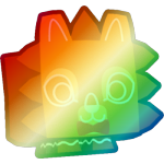 Shiny Rainbow Gingerbread Lion