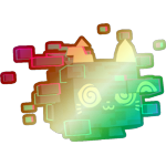 Shiny Rainbow Glitched Cat