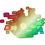 Shiny Rainbow Glitched Dragon