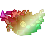 Shiny Rainbow Glitched Phoenix