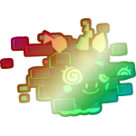 Shiny Rainbow Glitched Unicorn Ball