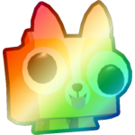 Shiny Rainbow Googly Corgi