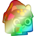 Shiny Rainbow Graffiti Raccoon
