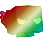 Shiny Rainbow Guilded Raven