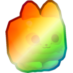 Shiny Rainbow Gummy Fox