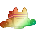 Shiny Rainbow Gym Cat
