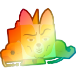 Shiny Rainbow Gym Corgi