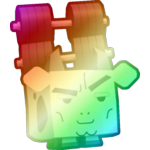 Shiny Rainbow Gym Cow