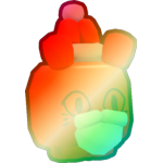 Shiny Rainbow Holiday Balloon Cat
