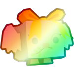 Shiny Rainbow Holiday Dove