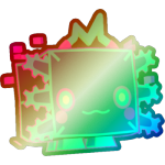 Shiny Rainbow Holographic Axolotl