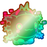 Shiny Rainbow Holographic Axolotl Ball