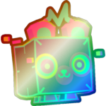 Shiny Rainbow Holographic Bear