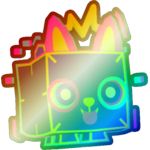 Shiny Rainbow Holographic Corgi