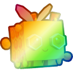 Shiny Rainbow Honey Bee
