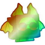 Shiny Rainbow Hooded Dragon