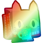 Shiny Rainbow Hot Cocoa Cat