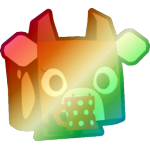 Shiny Rainbow Hot Cocoa Cow