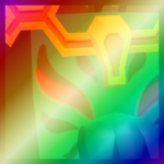 Shiny Rainbow Huge Alienus Kitsune