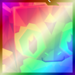 Shiny Rainbow Huge Amethyst Dragon