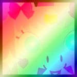 Shiny Rainbow Huge Anime Unicorn